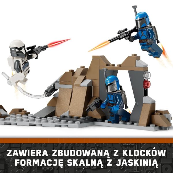 Klocki Lego Star Wars 75373 Zasadzka na Mandalorze zestaw bitewny, zabawki Nino Bochnia, pomysł na prezent dla 8 latka, lego star wars 75373