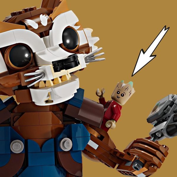 Klocki Lego Super Heroes 76282 Figurka Rocketa i Małego Groota, zabawki nino Bochnia, pomysł na prezent dla 7 latka, figurka z lego ze strażników galaktyki