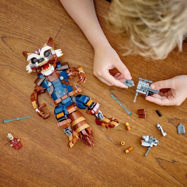 Klocki Lego Super Heroes 76282 Figurka Rocketa i Małego Groota, zabawki nino Bochnia, pomysł na prezent dla 7 latka, figurka z lego ze strażników galaktyki