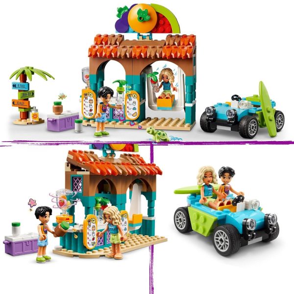Klocki Lego friends 42625 Plażowa budka z koktajlami, zabawki Nino Bochnia, pomysł na prezent dla 6 latki, klocki lego friends czerwiec 2024