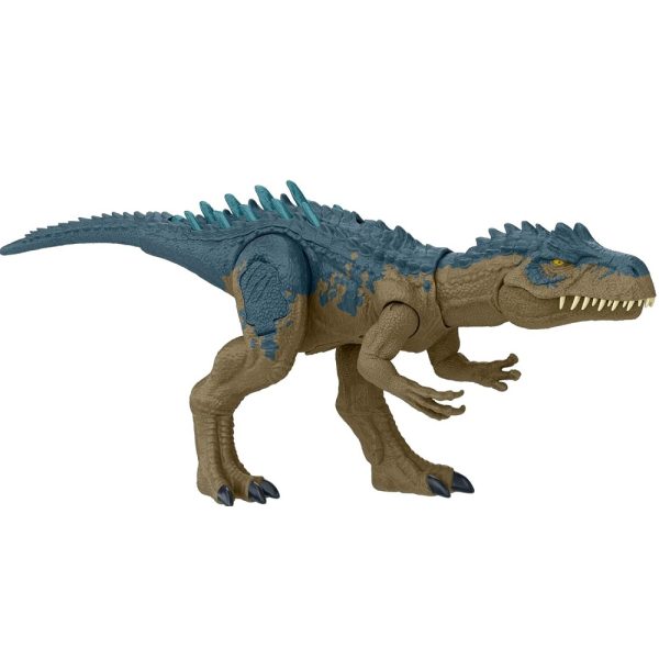 Mattel Jurassic world dinozaur allosaurus allozaur Hrx50, zabawki Nino Bochnia, pomysł na prezent dla 5 latka, duży groźny dinozaur, dinozaur z rykiem
