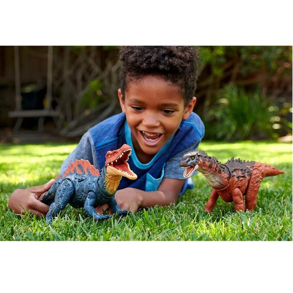 Mattel Jurassic world dinozaur ampelosaurus ampelozaur hdx50, zabawki Nino Bochnia, pomysł na prezent dla fana dinozaurów, ruchomy dinozaur jurassic world