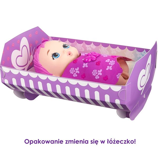 Mattel My Garden Baby lalka bobas motylek różowa Gyp10, zabawki Nino bochnia, pomysł na prezent dla 4 latki, lalka bobasek do karmienia buteleczką