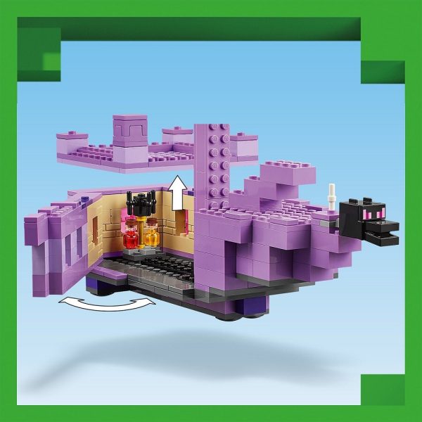 Klocki Lego Minecraft 21264 Smok Kresu i statek Kresu, zabawki Nino Bochnia, pomysł na prezent dla 8 latka, klocki lego minecraft