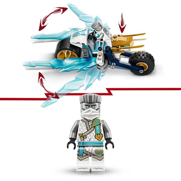 Klocki Lego Ninjago 71816 Lodowy motocykl Zane'a, zabawki Nino Bochnia, pomysł na prezent dla 7 latka, klocki lego ninjago 71816