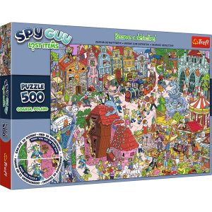 Trefl puzzle 500 el spy guy lost items Gdańsk 37479, zabawki Nino Bochnia, pomysł na prezent dla 9 latki, puzzle z poszukiwaniem różnic