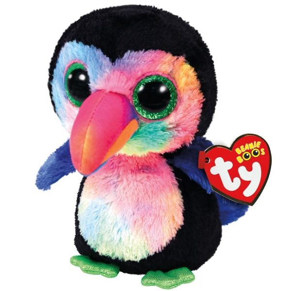 pluszak maskotka ty beanie boos tukan Beaks, zabawki Nino Bochnia, pomysł na prezent dla 3 latki, pluszowy ptak tukan