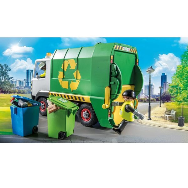 Playmobil City life 71234 ciężarówka do recyklingu, zabawki Nino Bochnia, pomysł na prezent dla 4 latka, śmieciarka,