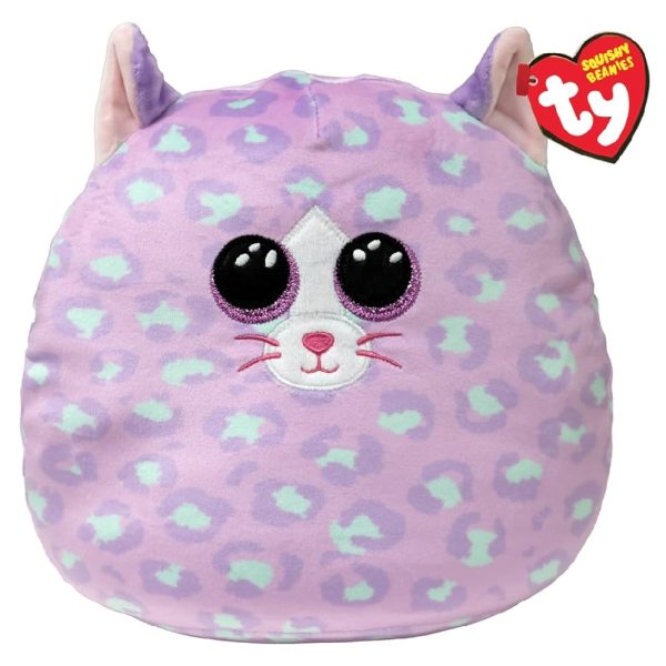 maskotka poduszka squishy beanies ty kot Cassidy 22 cm, zabawki Nino Bochnia, poduszka maskotka przytulanka jak kot