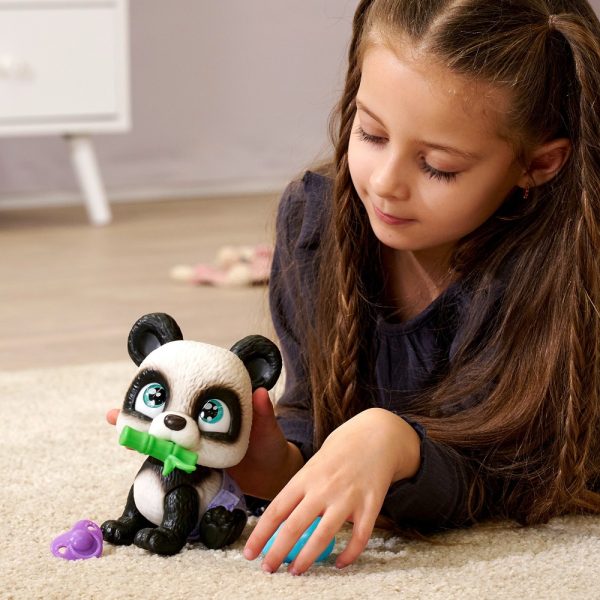 simba pamper petz panda z pieluszkowego gangu, zabawki Nino Bochnia, pomysł na prezent dla dziewczynki na 4 lata, panda siusiająca w pampersa,