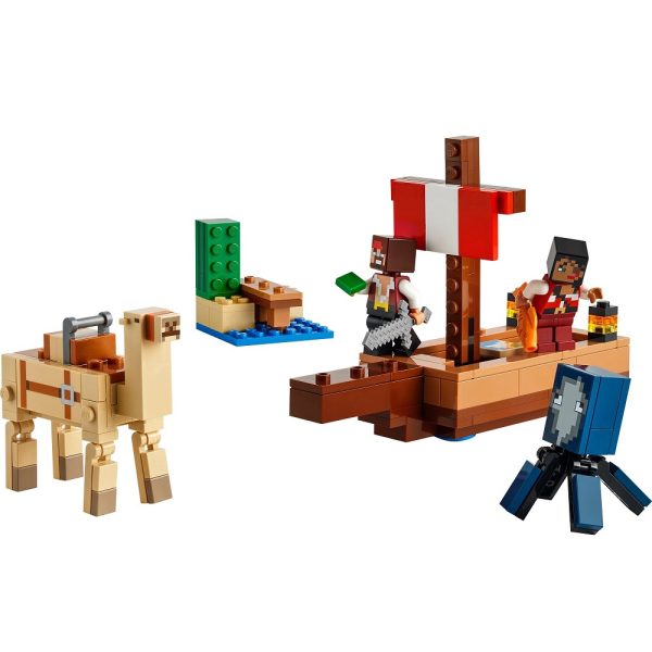 Klocki Lego minecraft 21259 rejs statkiem pirackim, zabawki Nino Bochnia, pomysł na prezent dla 6 latka, lego minecraft, lego statek z minecraft