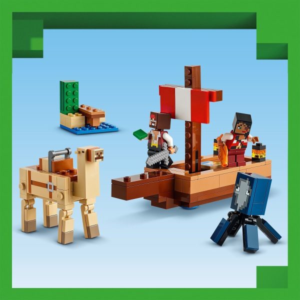 Klocki Lego minecraft 21259 rejs statkiem pirackim, zabawki Nino Bochnia, pomysł na prezent dla 6 latka, lego minecraft, lego statek z minecraft