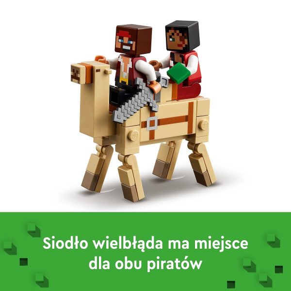 Klocki Lego minecraft 21259 rejs statkiem pirackim, zabawki Nino Bochnia, pomysł na prezent dla 6 latka, lego minecraft, lego statek z minecraft