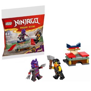 Klocki Lego ninjago 30675 turniejowy teren szkoleniowy, zabawki Nino Bochnia, pomysł na prezent dla 7 latka, minifigurka Ninjago z pojazdem, lego 30675