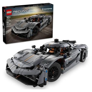 Klocki lego technic 42173 Szary hipersamochód Koenigsegg Jesko Absolut, zabawki Nino Bochnia, pomysł na prezent dla 10 latka, lego technic duży koenigsegg