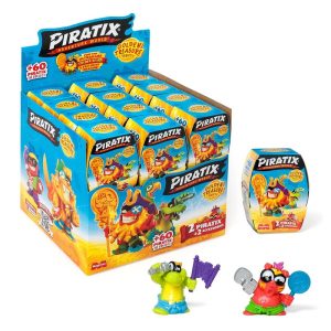 Magic Box Piratix Golden Treasure 2 figurki akcesoria, zabawki Nino Bochnia, pomysł na prezent dla 5 latka, figurki z serii Piratex, fajna figurka dla 4 latka