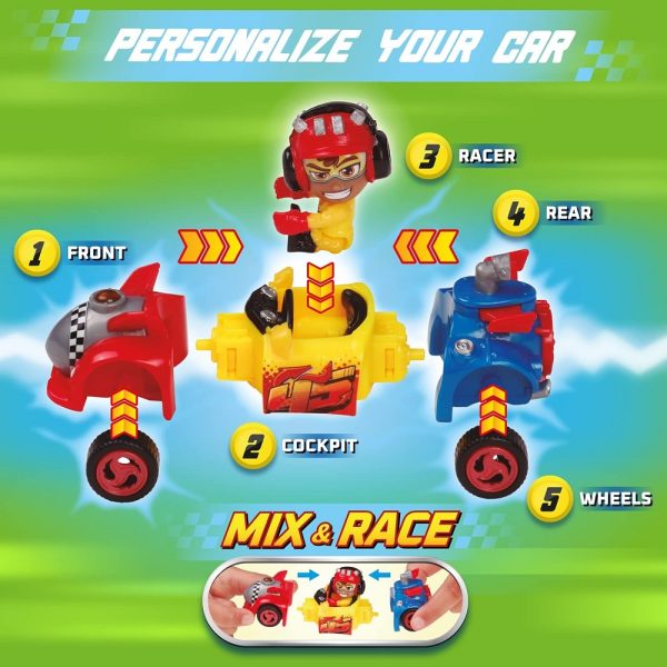 Magic box t-racers Glow Race samochód z figurką, zabawki Nino Bochnia, pomysł na prezent dla 5 latka, pojazd t racers, fajna zabawka dla chłopca 4 letniego