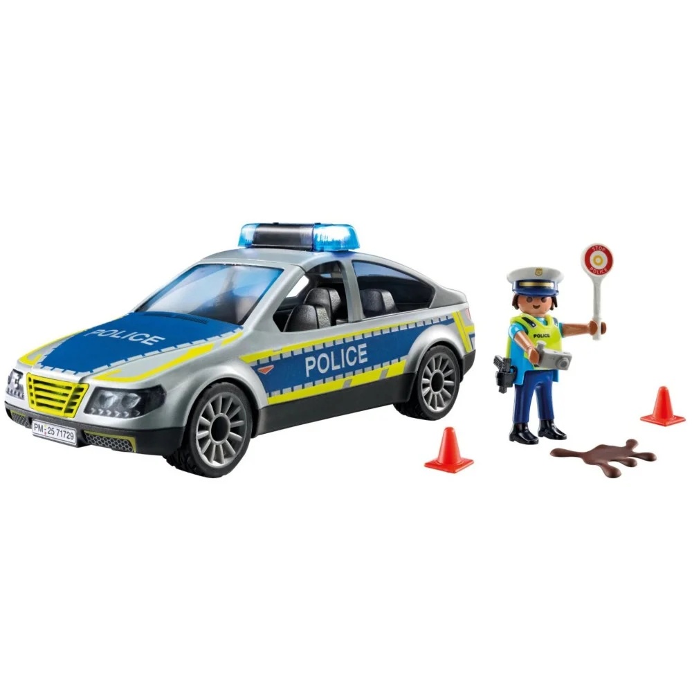Playmobil Action Heroes 71729 Radiowóz policyjny, zabawki Nino Bochnia, pomysł na prezent dla 5 latka, samochód policyjny z światłem i dźwiękiem, zabawki Nino Bochnia, pomysł na prezent dla 4 latka