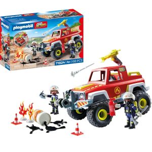 Playmobil Action Heroes 71824 Wóz Strażacki, zabawki nino Bochnia, pomysł na prezent dla 5 latka, playmobil Wóz strażacki, samochód straży pożarnej