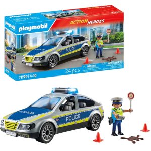 Playmobil Action Heroes 71729 Radiowóz policyjny, zabawki Nino Bochnia, pomysł na prezent dla 5 latka, samochód policyjny z światłem i dźwiękiem, zabawki Nino Bochnia, pomysł na prezent dla 4 latka