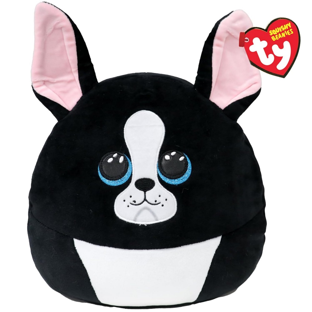 pluszak poduszka squishy beanies ty piesek Tink, zabawki Nino Bochnia, pomysł na prezent dla 3 latka, pluszak poduszka, maskotka pluszak poduszka piesek