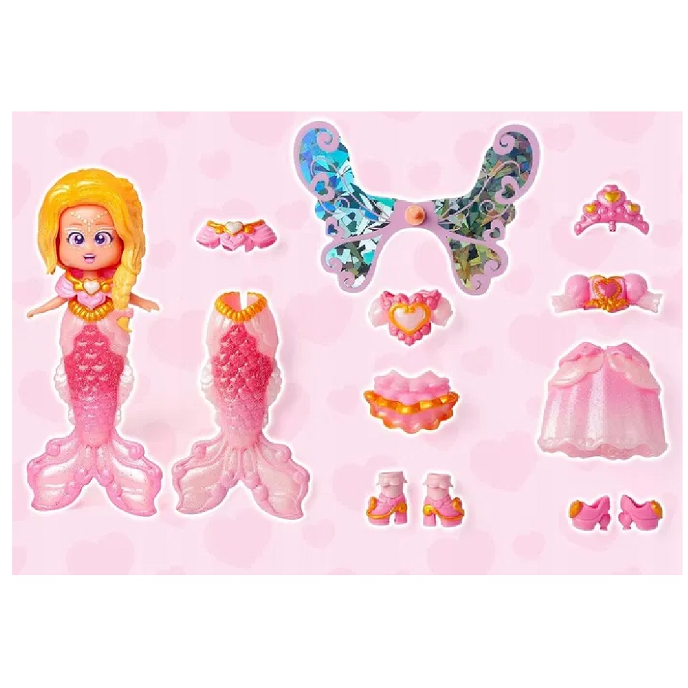 Laleczka Kookyloos Hearts Fairytale Mix Match Princess Mermaid Fairy, idealne dla dziewczynki, pomysł na prezent