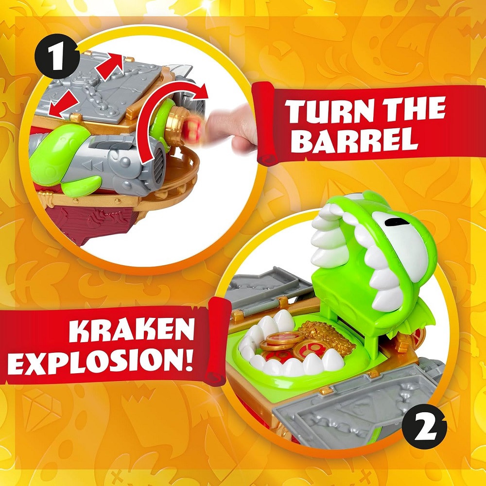 Magic Box Piratix Zestaw Kraken Ship Statek piracki Krakena figurki, zabawki Nino Bochnia, pomysł na prezent dla 4 latka, duży statek piracki z akcesoriami,