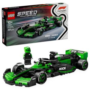 Klocki Lego Speed Champions 77247 Bolid F1 Kick Sauber Team C44, zabawki Nino Bochnia, pomysł na prezent dla 10 latka, formuła bolid F1 do zbudowania z klocków