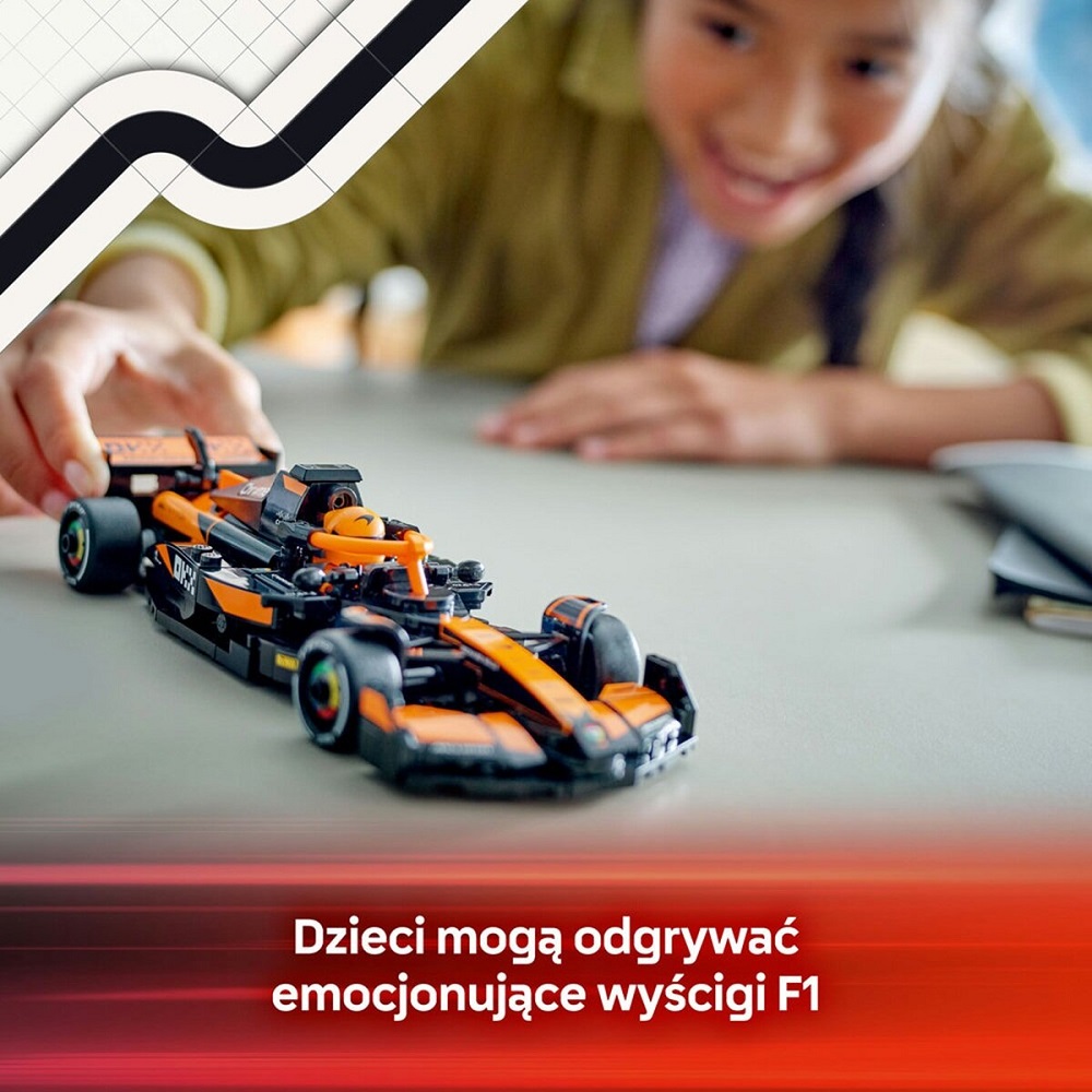 Klocki Lego Speed Champions 77251 Bolid F1 McLaren Team MCL38, zabawki Nino Bochnia, pomysł na prezent dla 10 latka, klocki lego formuła