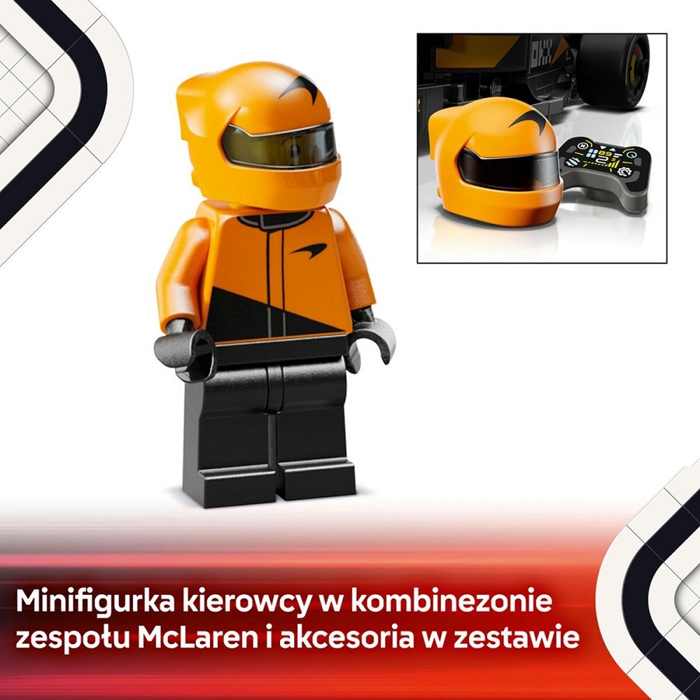 Klocki Lego Speed Champions 77251 Bolid F1 McLaren Team MCL38, zabawki Nino Bochnia, pomysł na prezent dla 10 latka, klocki lego formuła
