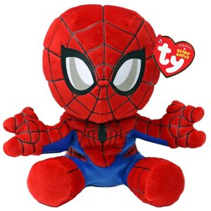 Pluszak Beanie Babies Ty Marvel Spiderman, zabawki Nino Bochnia, Spiderman pluszak, maskotka Spiderman