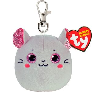 maskotka brelok ty squishy beanies mysz Catnip, zabawki Nino Bochnia, breloczek pluszowy myszka