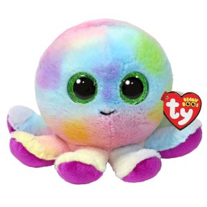 Pluszak maskotka ty beanie boos osmiornica bubbles, zabawki Nino Bochnia, pomysł na prezent dla 5 latki, kolorowa ośmiornica, pluszak maskotka ośmiornica