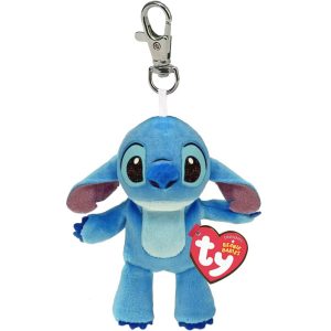 Pluszak brelok ty beanie babies Disney Stitch, zabawki Nino bochnia, brelok zawieszka pluszowy Stitch, pluszak brelok Stitch