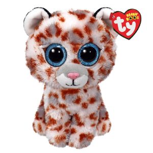 Pluszak maskotka ty beanie boos lampart Coco, zabawki Nino Bochnia. pomysł na prezent dla 4 latki, pluszowy lampart, maskotka z brokatowymi oczami