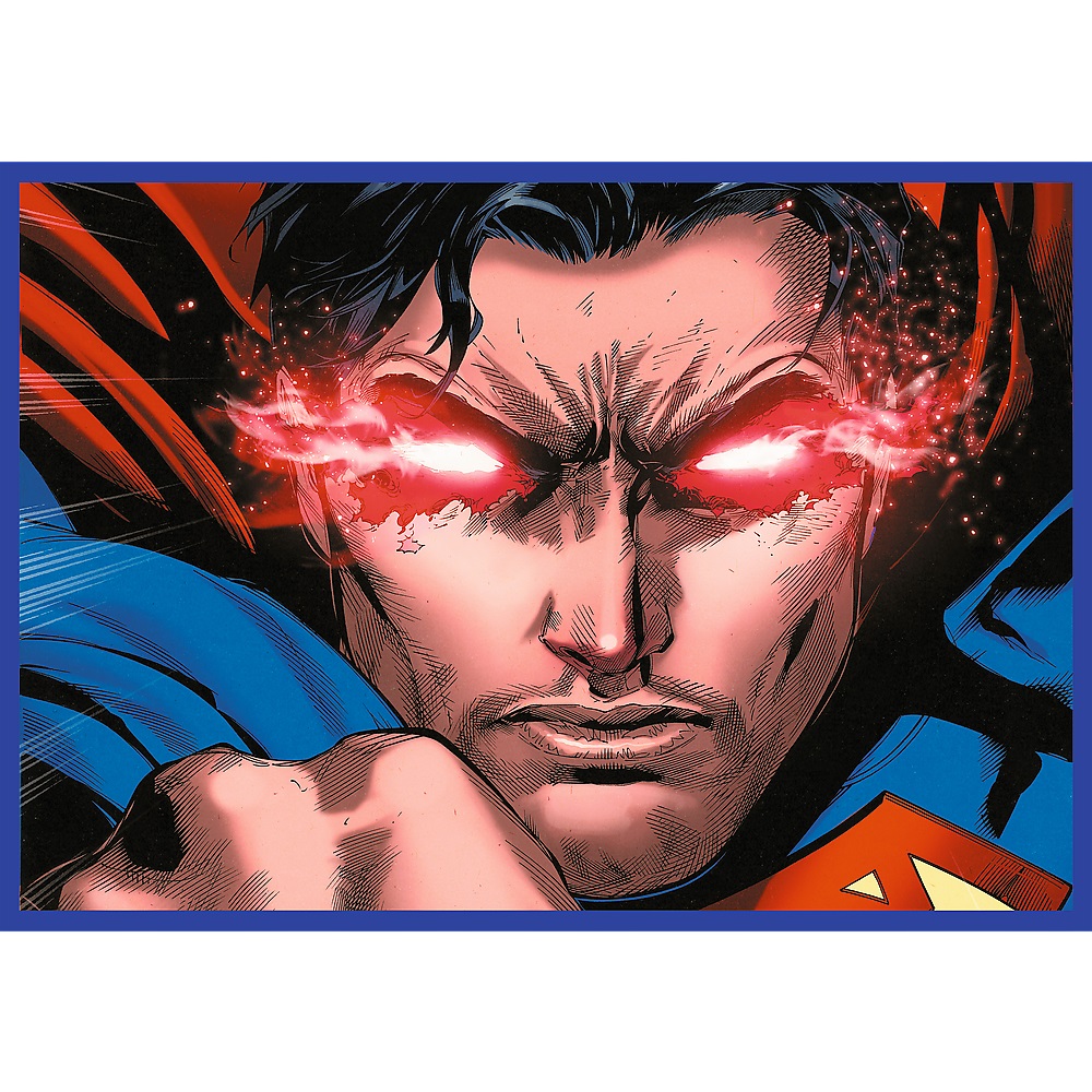 Trefl Puzzle 4x250 el Superman Odwaga Supermana 13340, zabawki Nino Bochnia, pomysł na prezent dla 6 latka, puzzle Superman