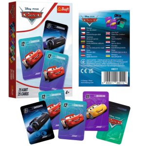 trefl karty Piotruś Cars Zygzak McQueen 08511, zabawki Nino Bochnia, karty do gry w memo i Piotrusia z zygzakiem McQueenem