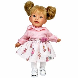 Nines d'onil lalka hiszpańska z dźwiękiem Chloe Mouse 45 cm 6821, zabawki Nino Bochnia, pomysł na prezent dla 4 latki, lalka jak żywa, lalka pachnąca budyniem waniliowym, hiszpańska lalka jak żywa