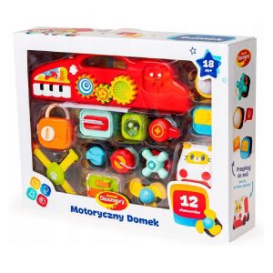 Dumel Discovery motoryczny domek zabawka interaktywna 18m+, idealny dla chłopca i dziewczynki, pomysł na prezent