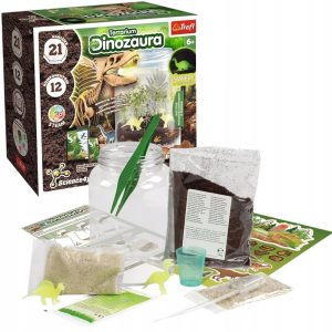 Trefl Science4you Zestaw Naukowy Terrarium Dinozaura 61939, zabawki Nino Bochnia, pomysł na prezent dla 6 latka, pomysł na prezent dla fana dinozaurów