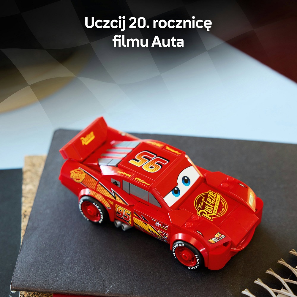 Klocki Lego Speed Champions 77255 Zygzak Mcqueen, zabawki Nino Bochnia, pomysł na prezent dla 9 latka, Cars Zygzak Mcqueen z klocków lego