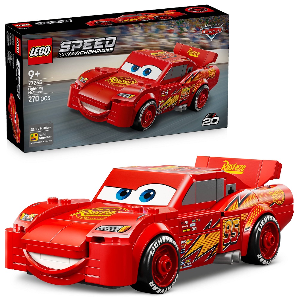 Klocki Lego Speed Champions 77255 Zygzak Mcqueen, zabawki Nino Bochnia, pomysł na prezent dla 9 latka, Cars Zygzak Mcqueen z klocków lego