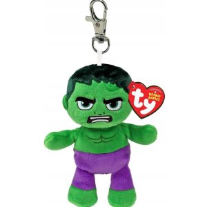 Pluszak brelok Beanie Babies Ty Marvel Hulk, zabawki Nino Bochnia, pomysł na prezent dla 3 latka, pluszowy brelok Hulk, maskotka brelok Hulk