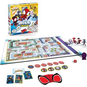 Cartamundi Gra Spidey i super kumple Mystery at the museum, zabawki Nino Bochnia, pomysł na prezent dla 6 latka, gra planszowa spiderman,