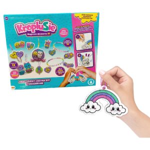 Epee Kroplusie Magiczne akcesoria 3D Kroplusiowy zestaw Bff z akcesoriami, zabawki Nino Bochnia, pomysł na prezent dla 6 latki, kreatywny zestaw artystyczny do malowania z użyciem wody, gąbkowe breloczki, breloczki z wody