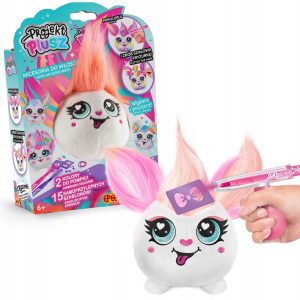 Epee Projekt plusz Fryzurki Iskierka zestaw do dekorowania, zabawki Nino Bochnia, pomysł na prezent dla 5 latki, kreatywny zestaw do malowania i stylizacji z pisakami