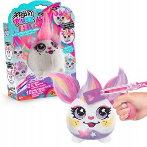 Epee Projekt plusz Fryzurki Różyczka zestaw do dekorowania, zabawki Nino Bochnia, pomysł na prezent dla 5 latki, kreatywny zestaw do malowania i stylizacji z pisakami