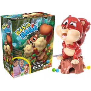 Goliath gra zręcznościowa wiewiórka Basia Basia, zabawki Nino Bochnia, pomysł na prezent dla 4 latka, gra zręcznościowa dla maluszka