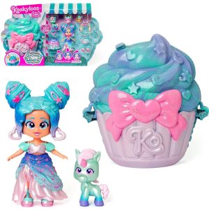 Magicbox Kookyloos Candy Land Ice Cream Stars Lalka torebka babeczka, zabawki Nino Bochnia, pomysł na prezent dla 4 latki, laleczka zmieniająca wyraz twarzy lalka kookyloos z torebką dla dziewczynki