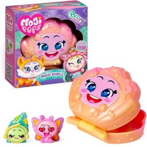 Magicbox Mojipops Pearl Mojishell torebka muszelka, zabawki Nino Bochnia, pomysł na prezent dla 4 latki, mijipops w pudełku w kształcie muszelki
